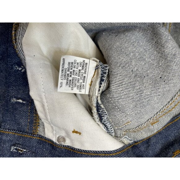 Vintage Levis 701 Rider Jeans Womens 25/33 Button Fly Made USA Rigid Denim 90s - Picture 9 of 16